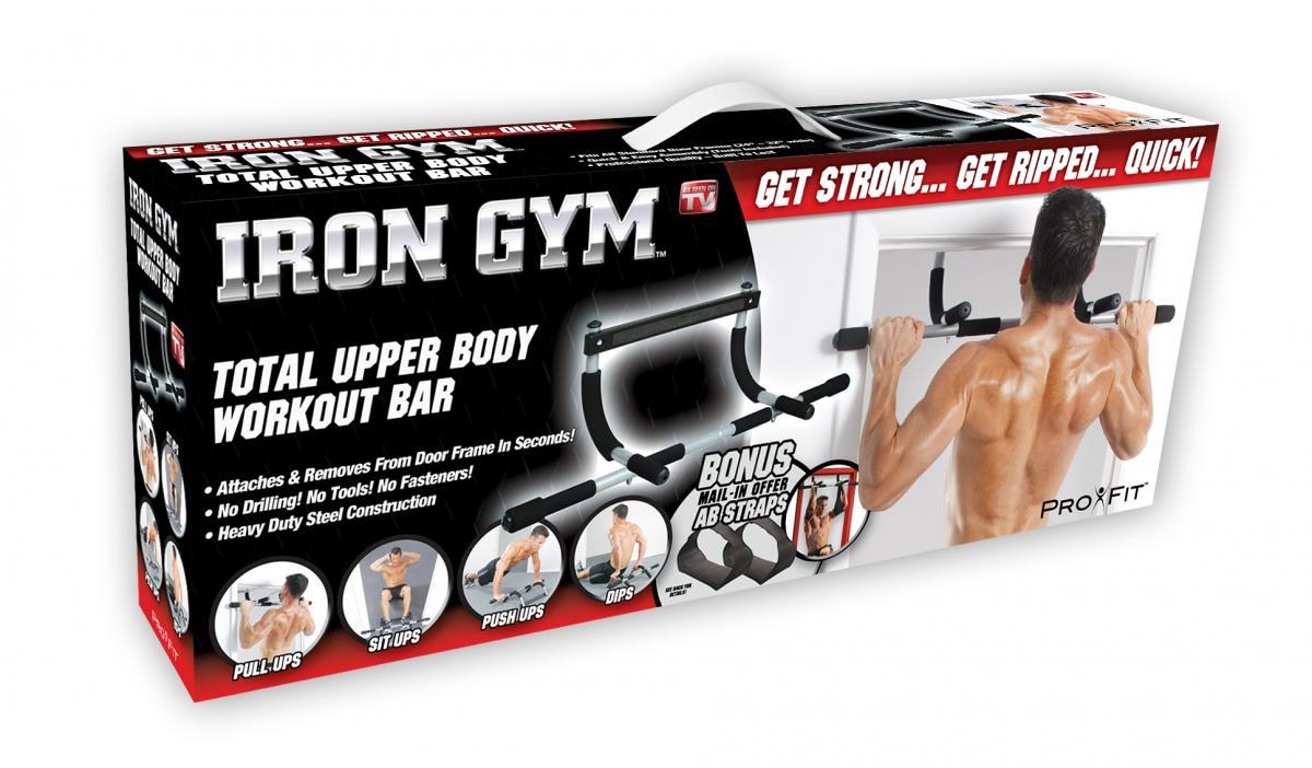 Iron Gym Original Klimmzugstange für Tür zum Einhängen ohne Bohren